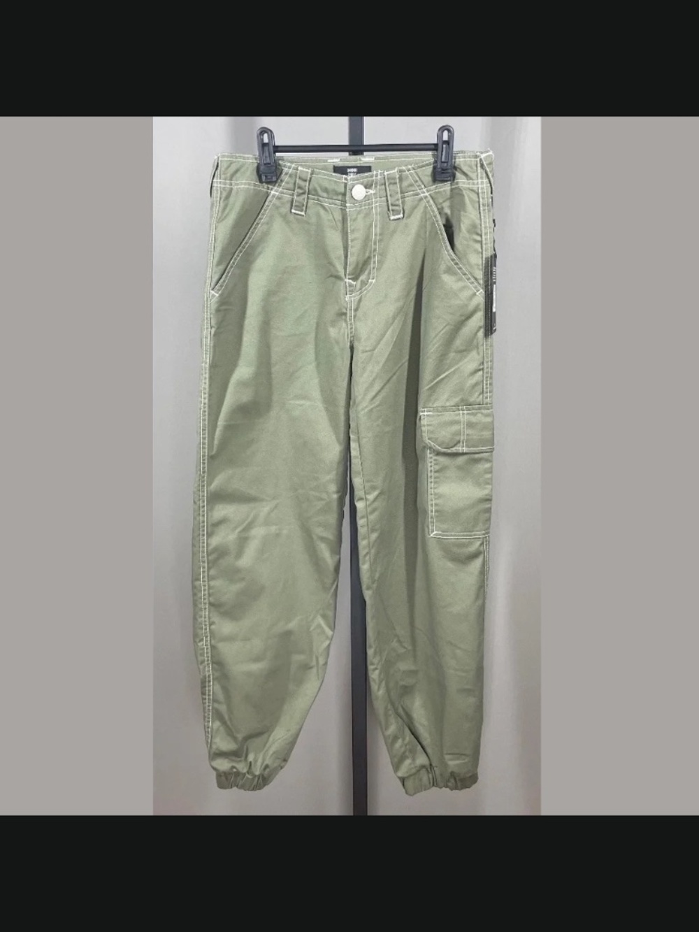 NEW True Religion Pants Womens 26 green Bobbi cargo jogger designer casual baggy